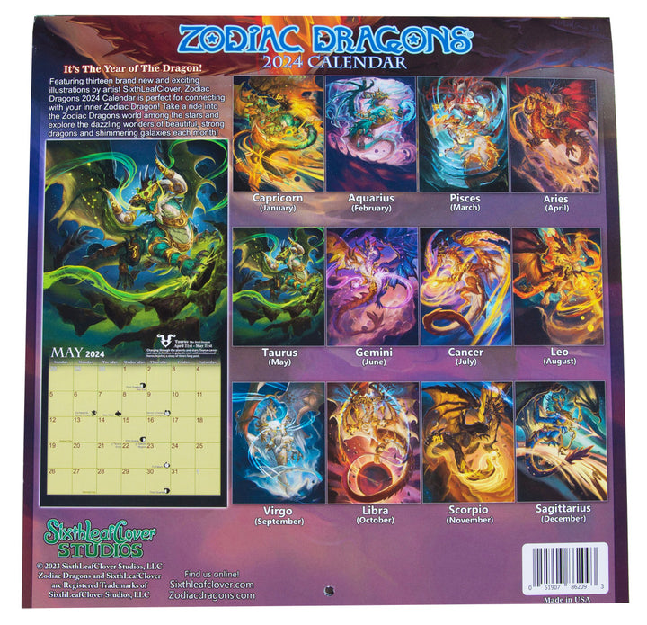 2024 Zodiac Dragons Calendar