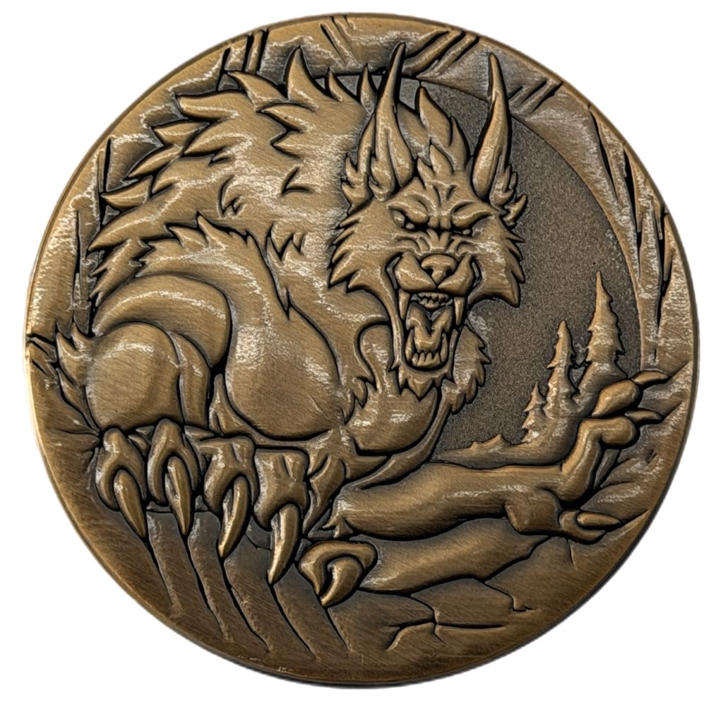 Full Moon Werewolf Collectible Coin