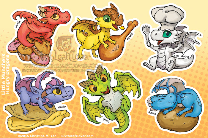 Hungry Munchers Sticker Sheet