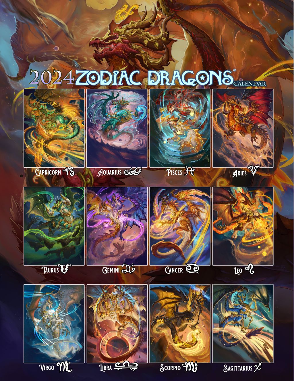 2024 Zodiac Dragons SixthLeafClover Studios