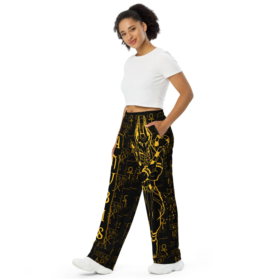 Anubis Character unisex wide-leg pants