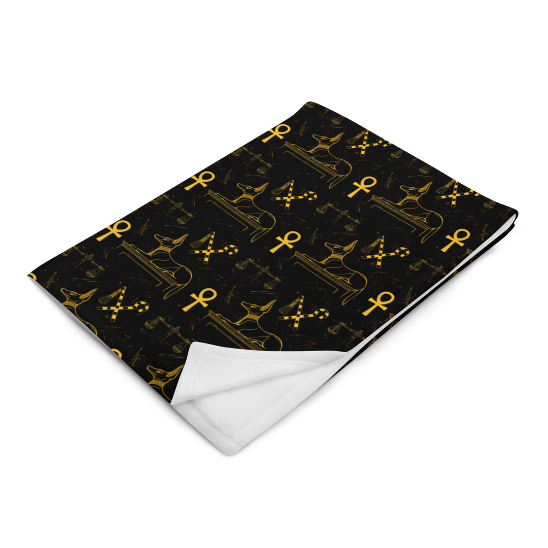 Anubis Throw Blanket