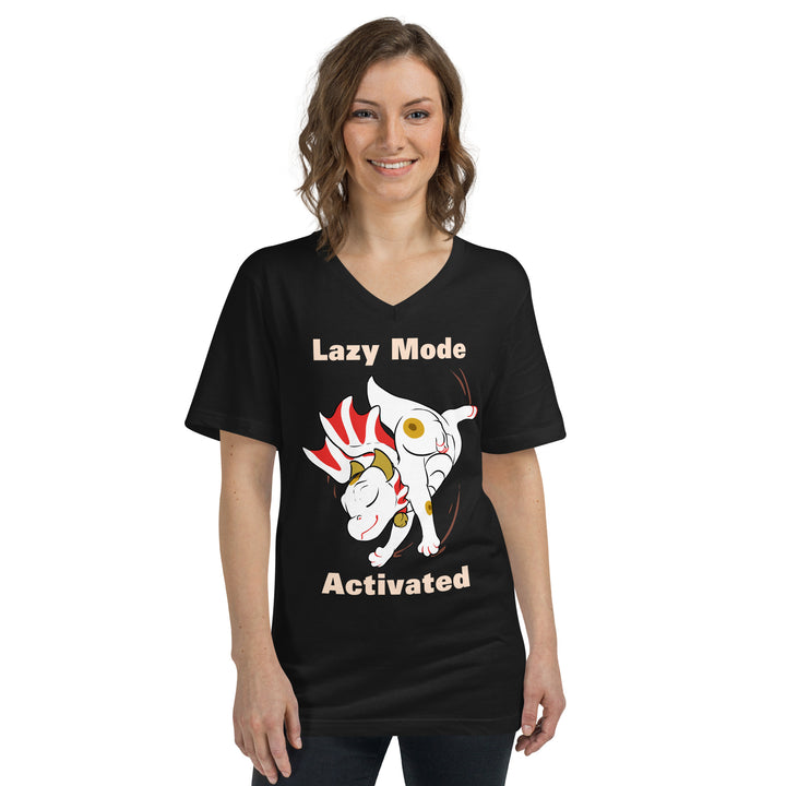 Lazy Mode Activated V-Neck T-Shirt