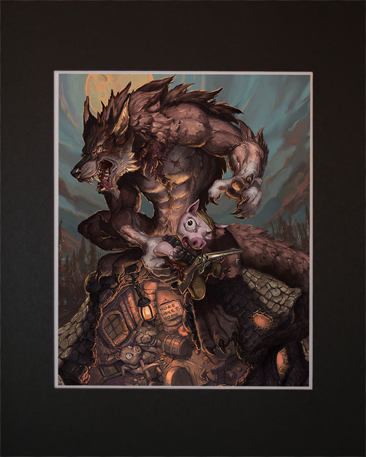 Wolf and Three Little Pigs