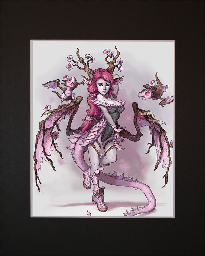 Cherry Blossom Dragon Girl