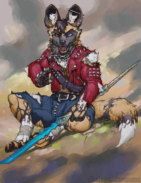 The Wildest Fantasy Hunting Dog Art by SixthLeafClover