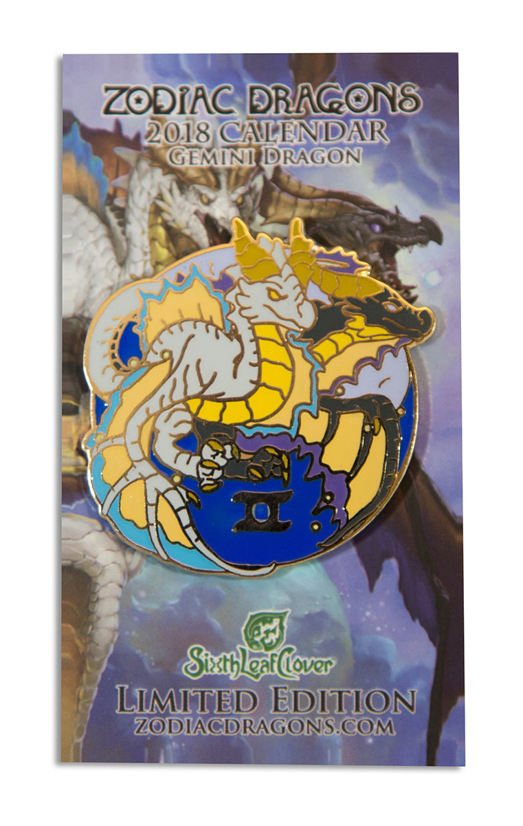 2018 Zodiac Dragons Gemini Pin