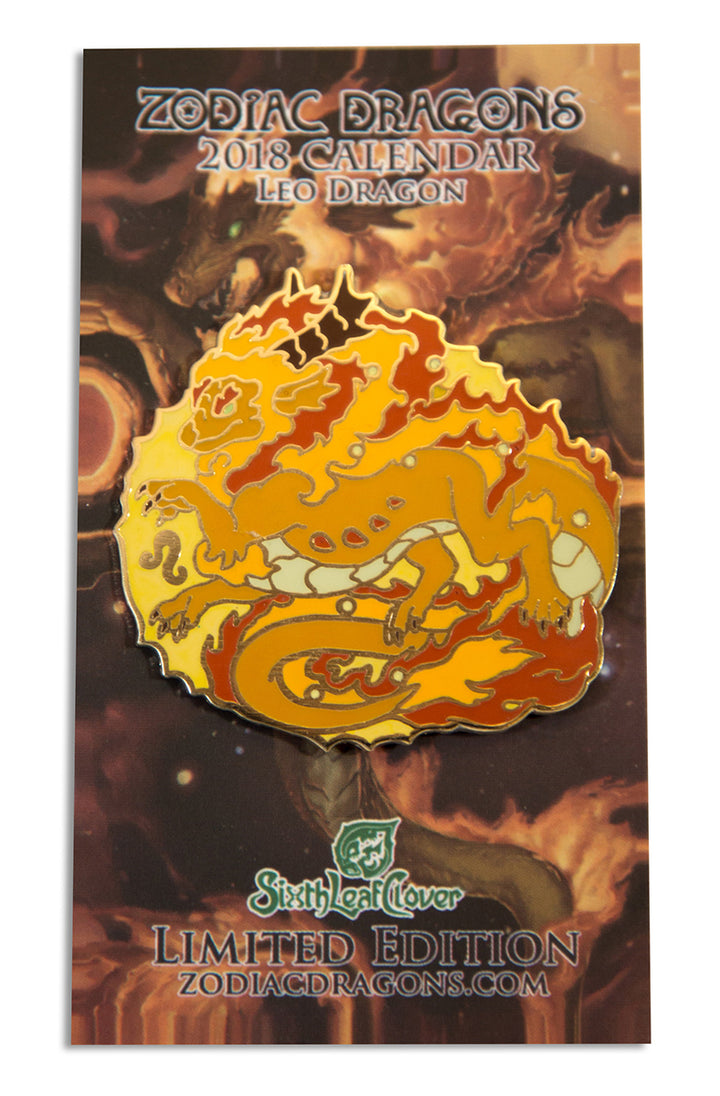 2018 Zodiac Dragons Leo Pin