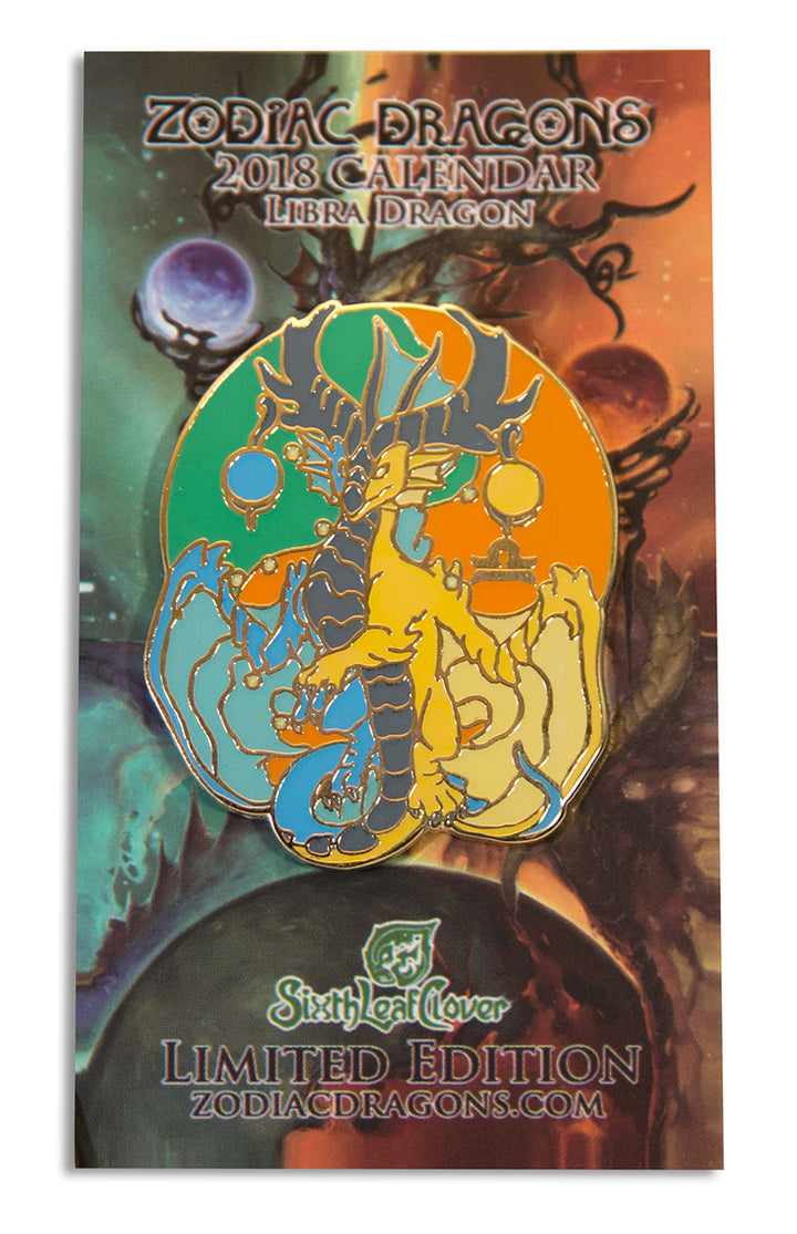 2018 Zodiac Dragons Libra Pin