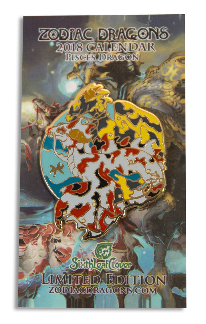 2018 Zodiac Dragons Pisces Pin