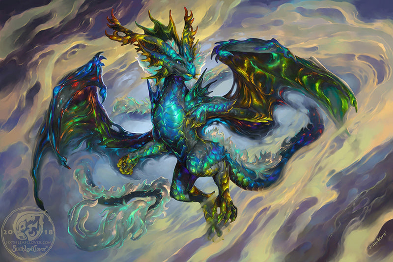 Irmoloros the Dream Dragon, an Art by SixthLeafClover