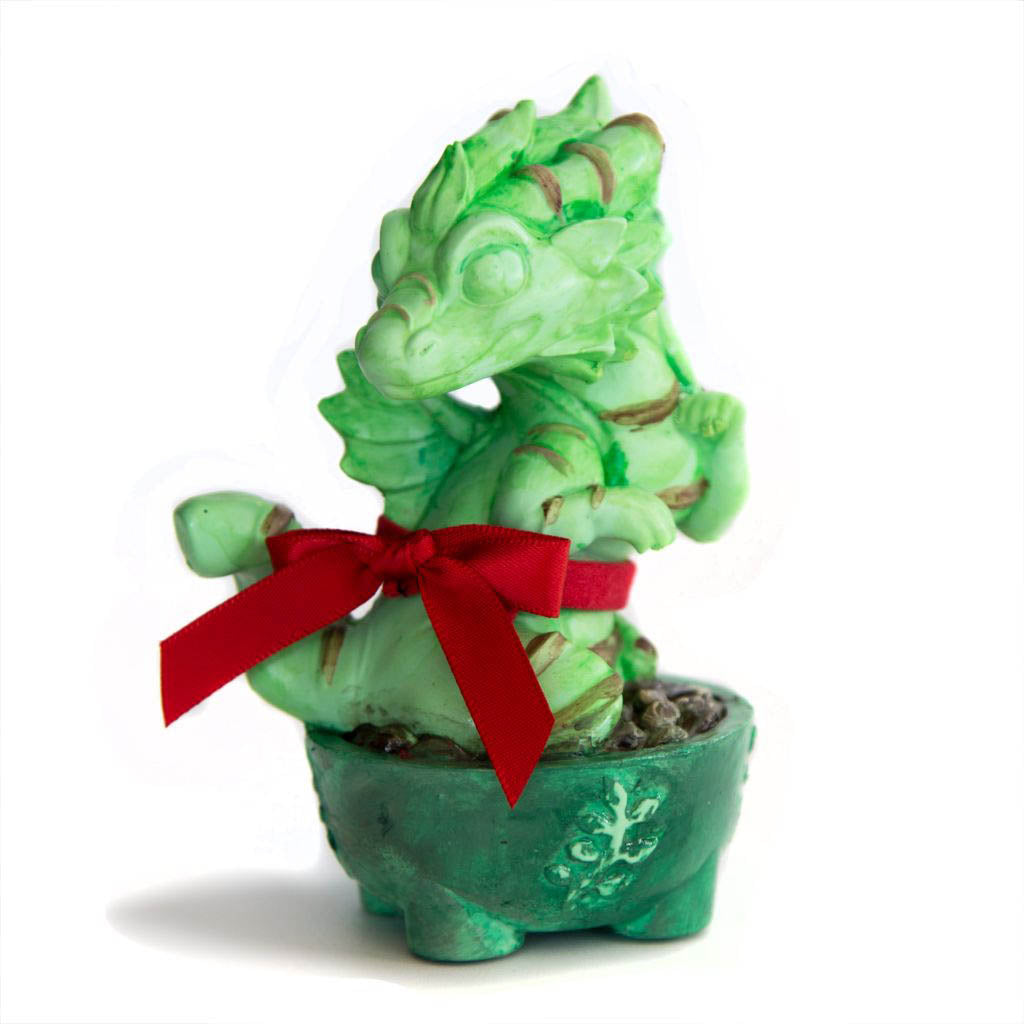 Lucky Bamboo Dragon Figurine