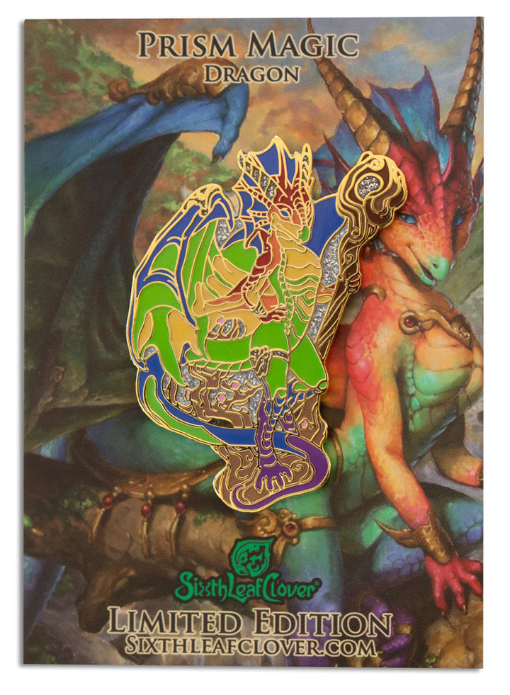 Prism Magic Dragon Pin