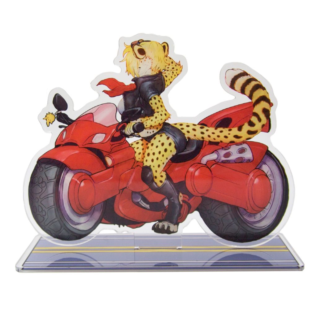 Motorbike Cheetah Standee