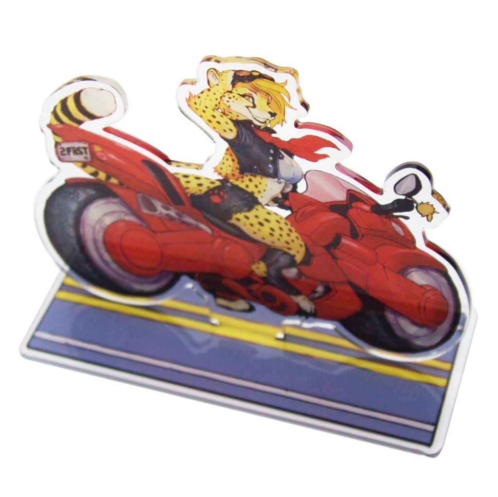 Motorbike Cheetah Standee