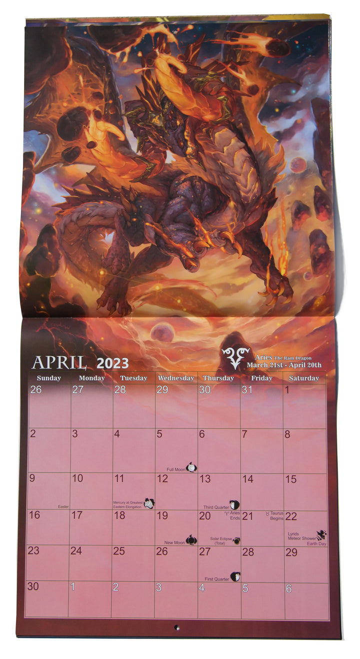 2023 Zodiac Dragons Calendar