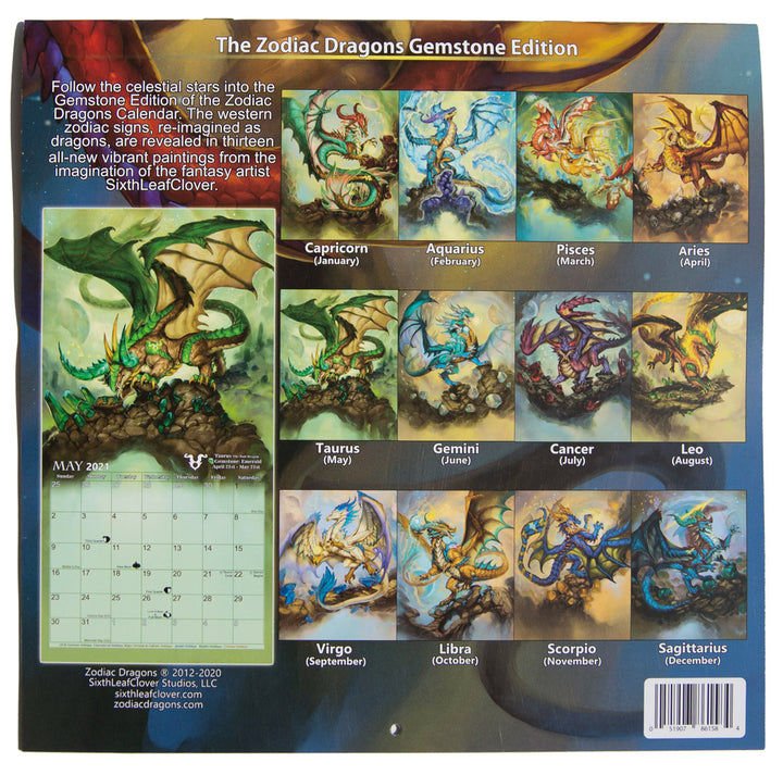 2021 Zodiac Dragons Calendar