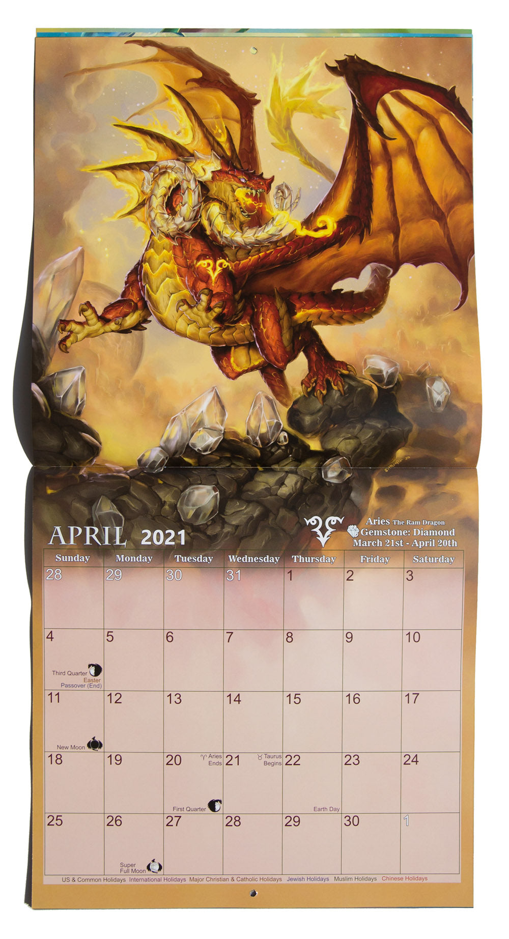 2021 Zodiac Dragons Calendar