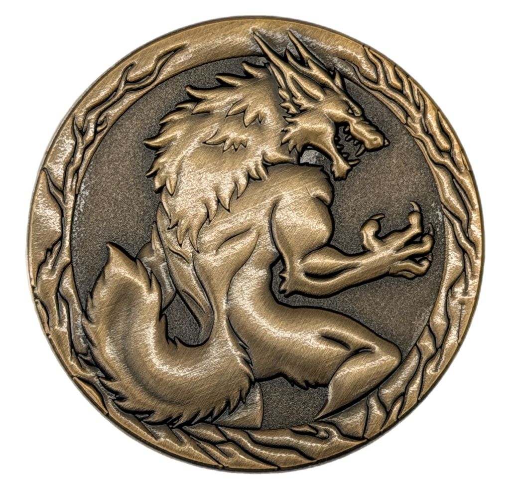 Full Moon Werewolf Collectible Coin