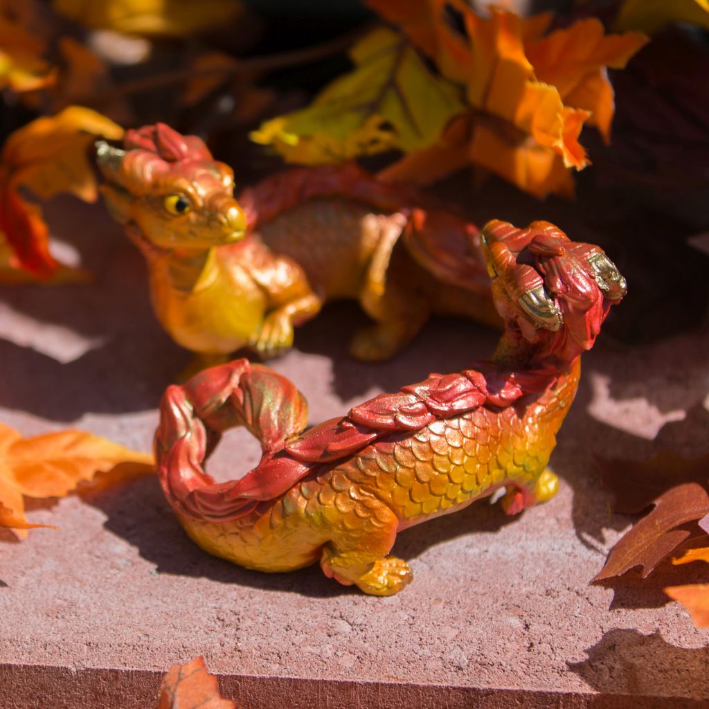 Eastern Dragon Figurine Special Autumn Leaf Edition