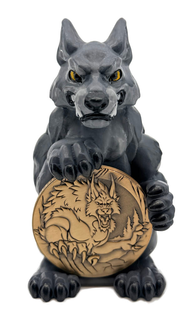 Werewolf Coin Holder Figurine