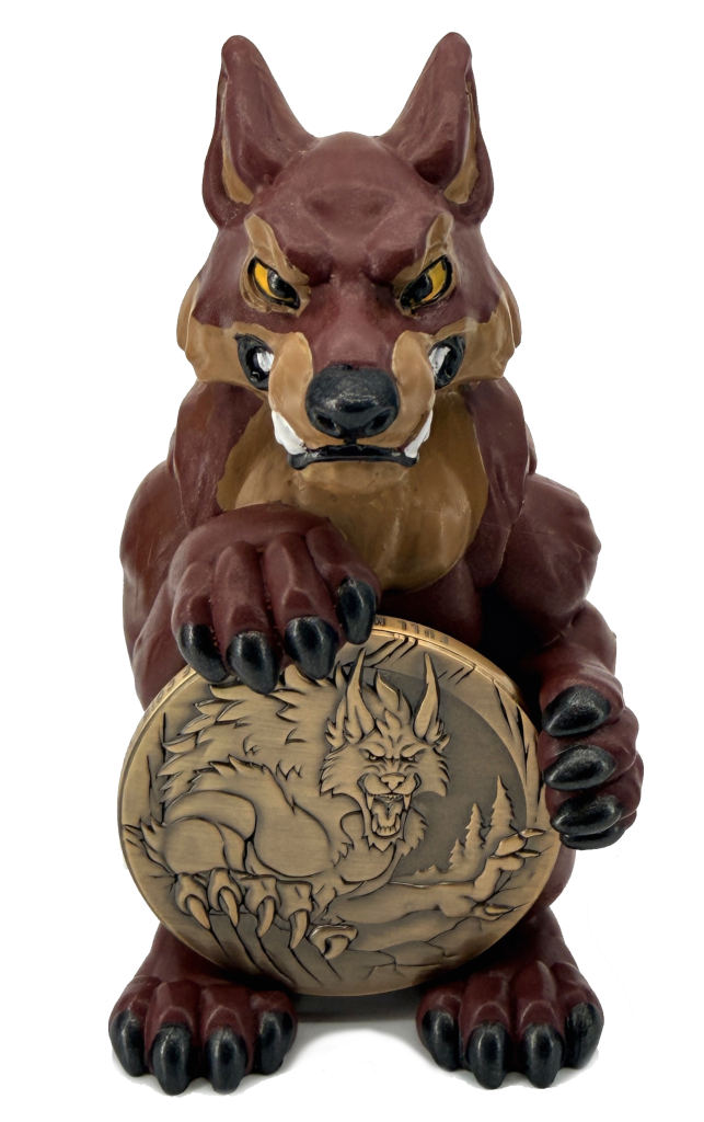 Werewolf Coin Holder Figurine