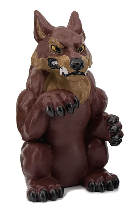 Werewolf Coin Holder Figurine
