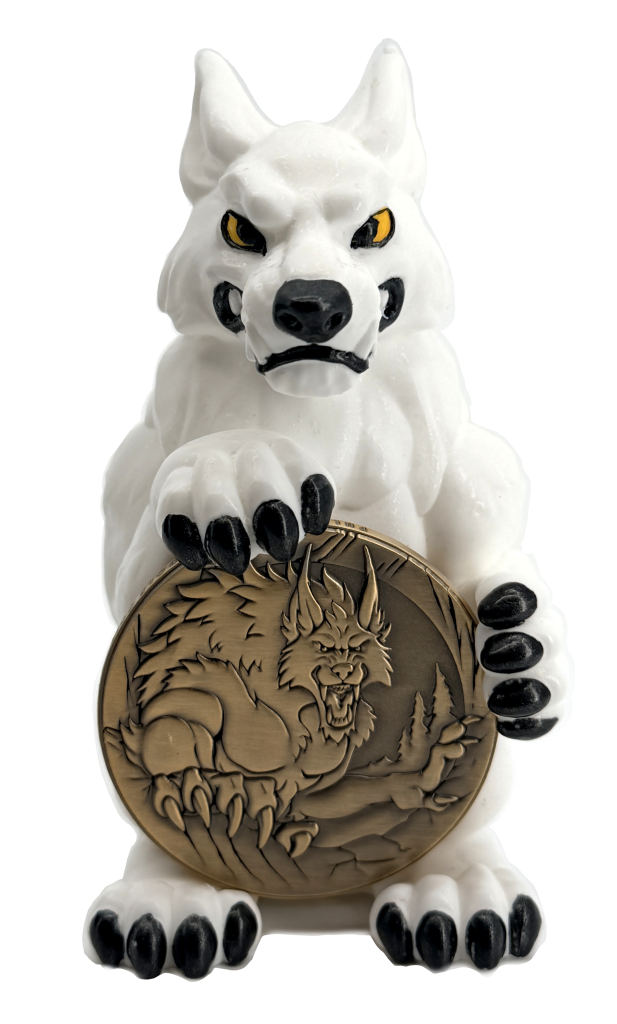 Werewolf Coin Holder Figurine