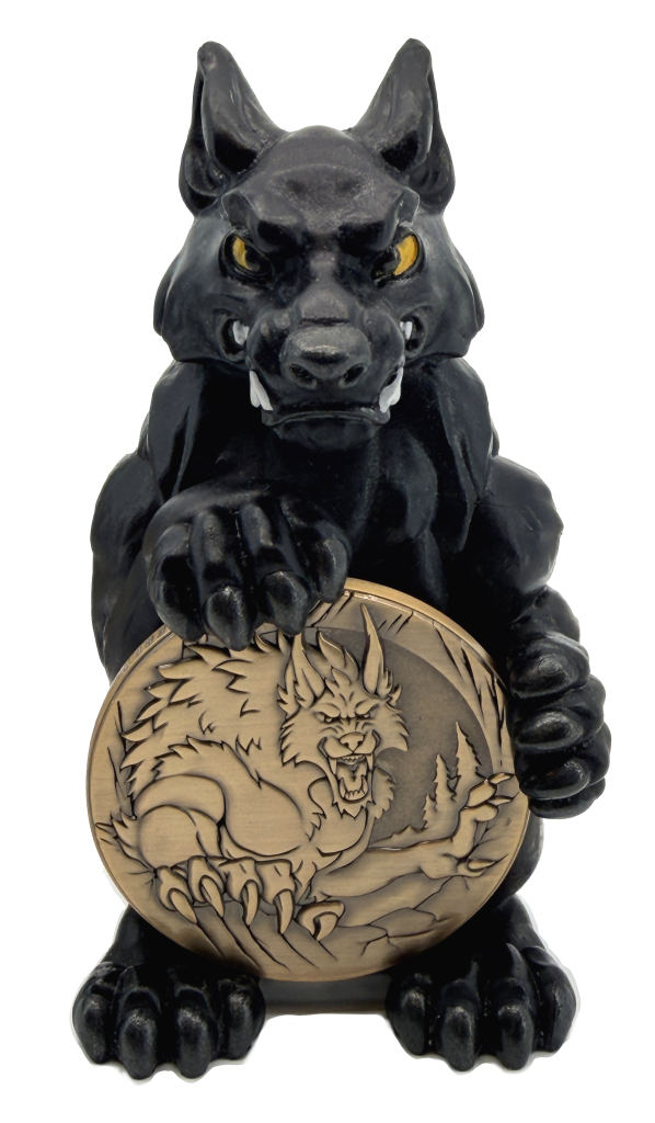 Werewolf Coin Holder Figurine