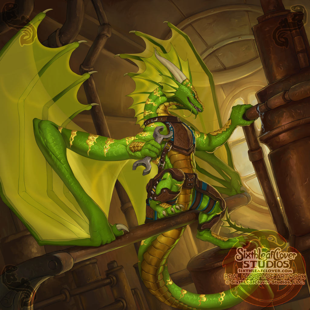 The Dragon King, an Art by SixthLeafClover – SixthLeafClover Studios