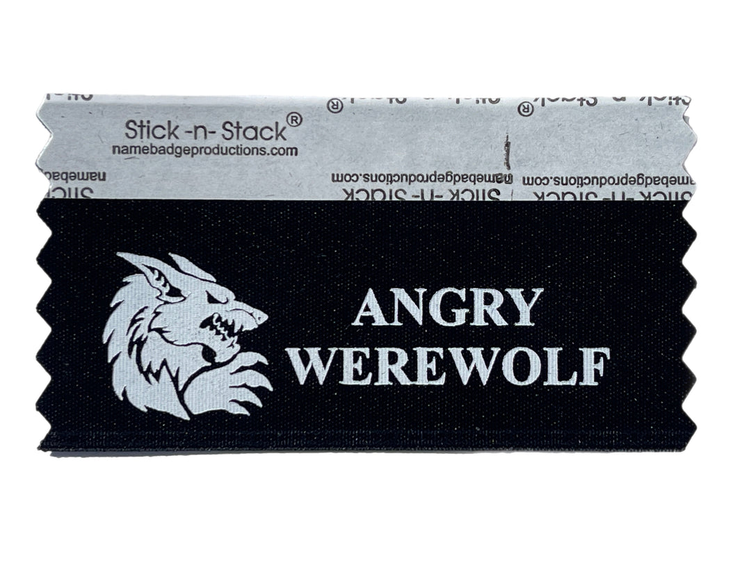 Angry Werewolf Badge Ribbon