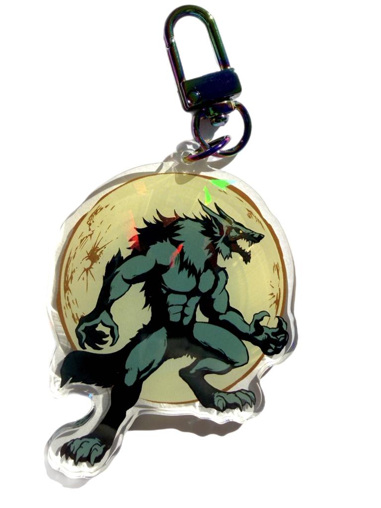 Werewolf Moon Keychain