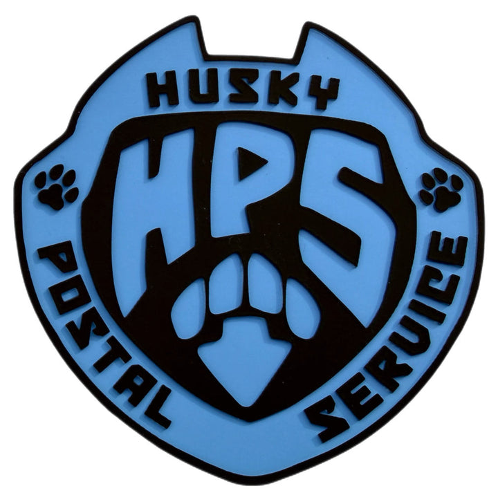 Husky Postal Service Sticker Patch