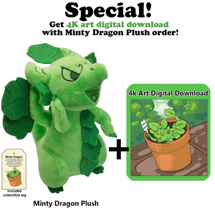 Minty Dragon Plush Toy