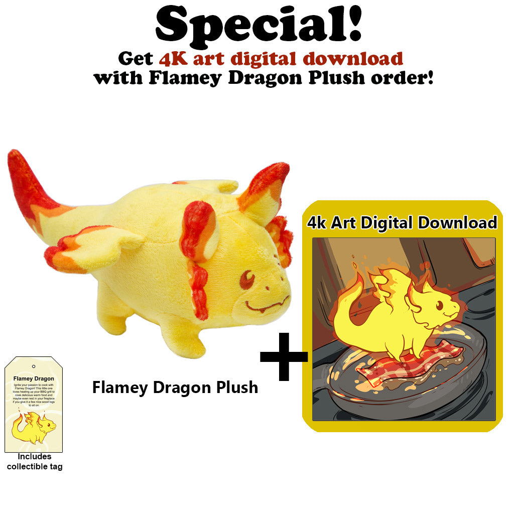 Flamey Dragon Plush Toy