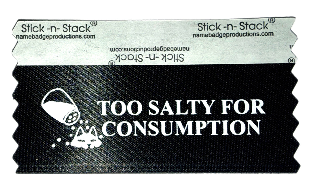 Too Salty Badge Ribbon