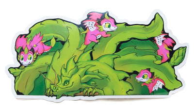 Peeking Pitaya Dragon Sticker