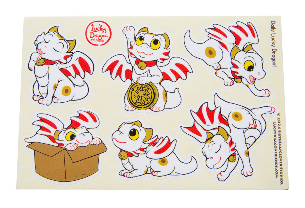 Daily Lucky Dragon Sticker Sheet