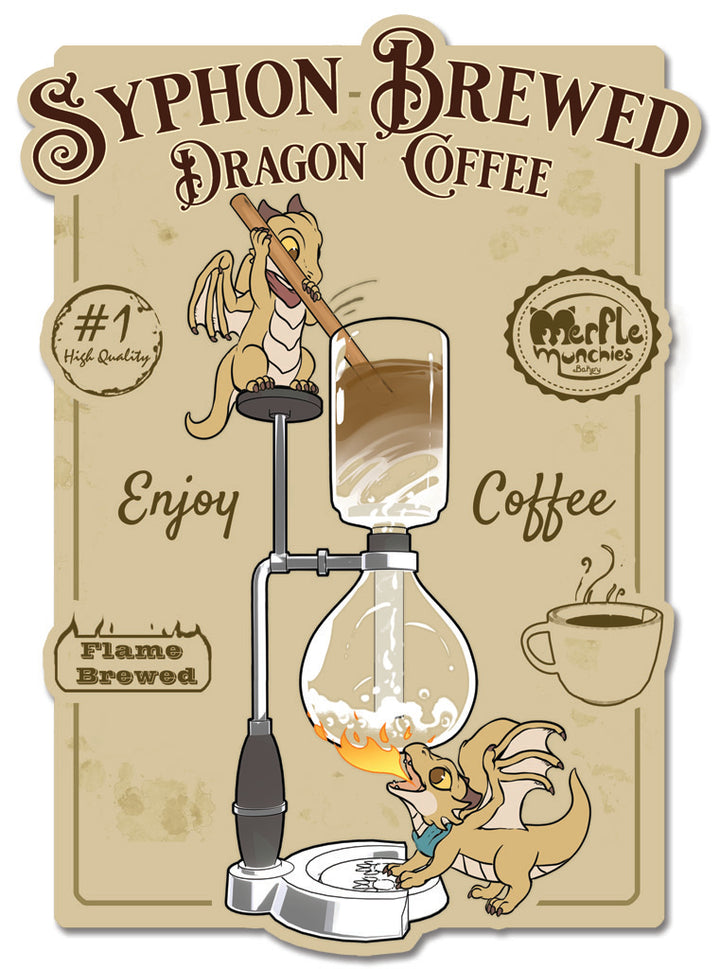 Syphon Coffee Dragons Sticker