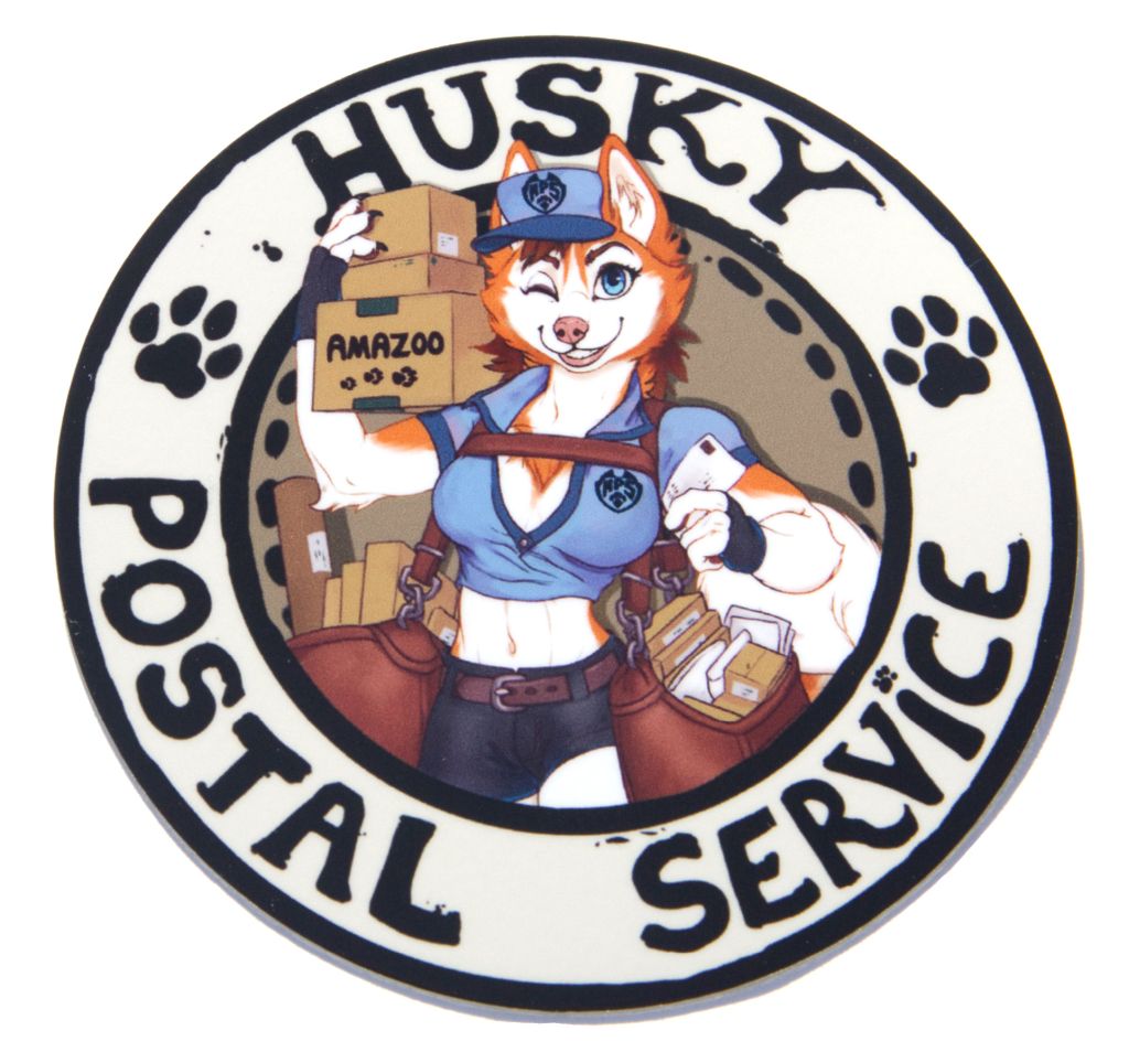 Husky Postal Service Sticker