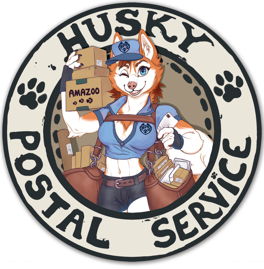 Husky Postal Service Sticker