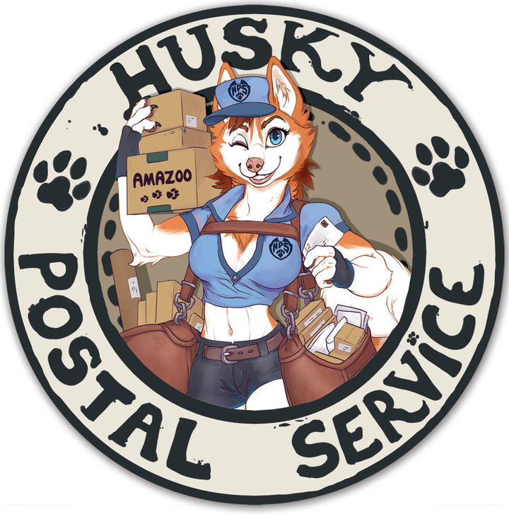 Husky Postal Service Sticker