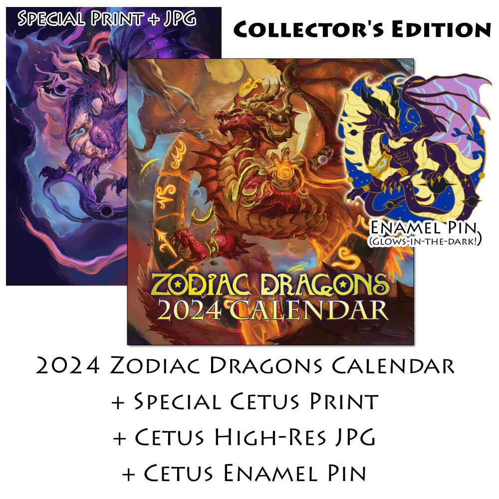 2024 Zodiac Dragons Calendar [Launch Special] SixthLeafClover Studios