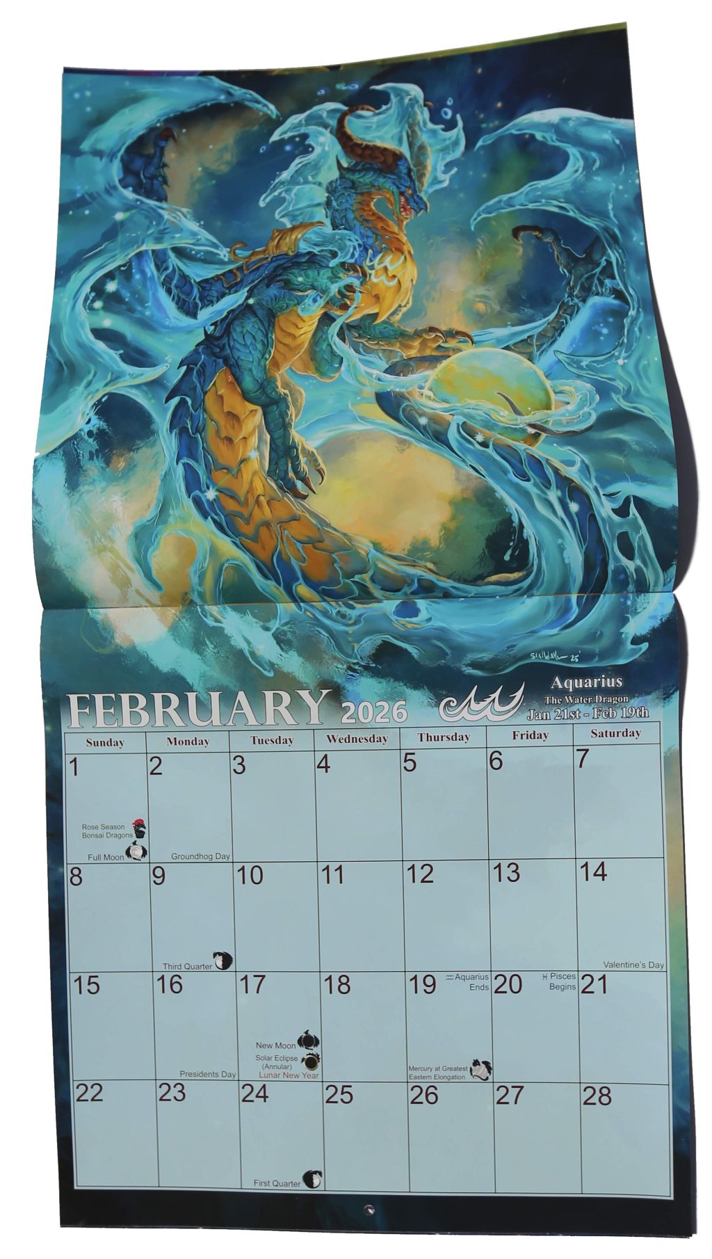 2026 Zodiac Dragons Calendar