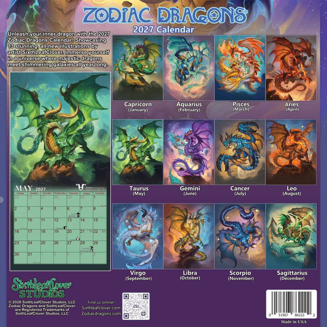 2027 Zodiac Dragons Calendar [Preorder]