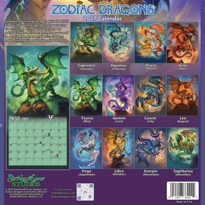 2027 Zodiac Dragons Calendar [Preorder]