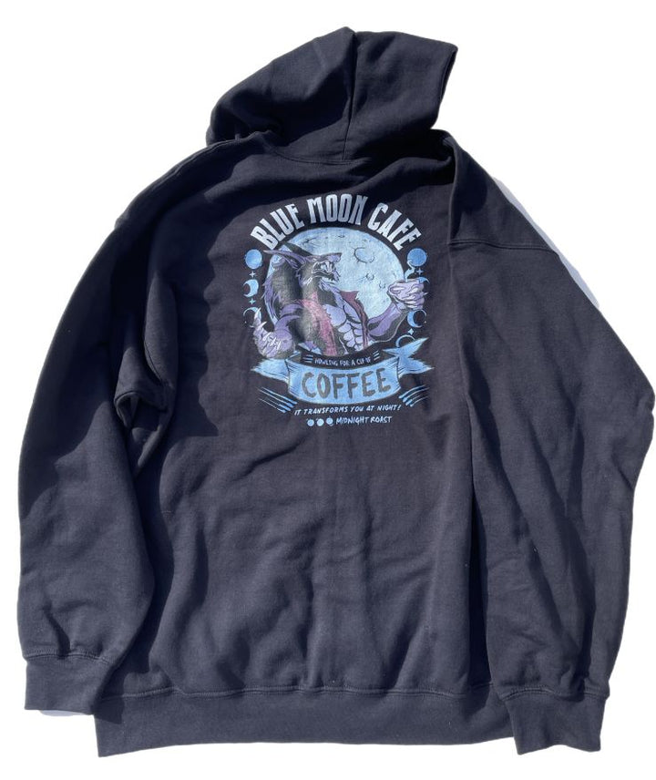 Blue Moon Cafe Black Unisex Heavy Blend Zip Hoodie