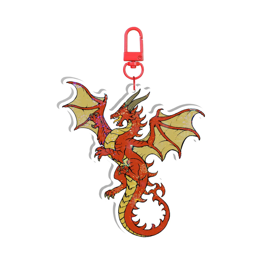 Red Dragon Keychain