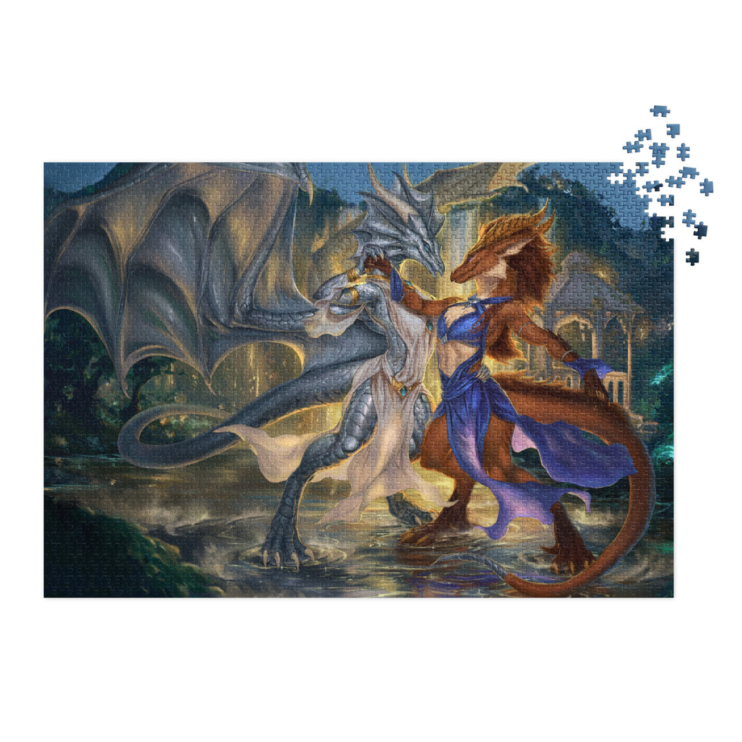 Waltz at Night Jigsaw puzzle with tin