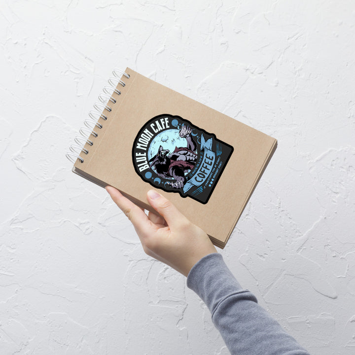 Blue Moon Cafe Die-Cut Stickers